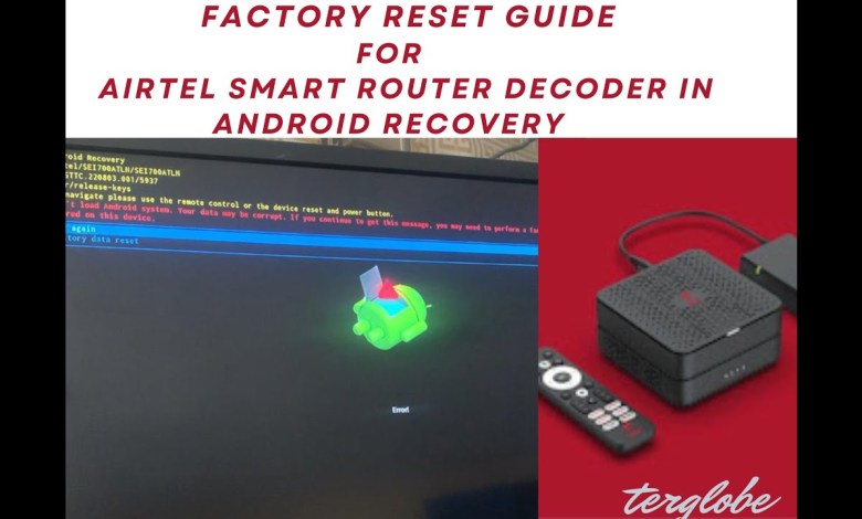 Easy steps to reset your Airtel smart router at Home Easy steps to reset your Airtel smart router at Home