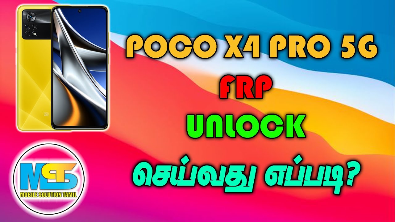 How to FRP Unlock Poco X4 Pro 5g-in Tamil How to FRP Unlock Poco X4 Pro 5g-in Tamil
