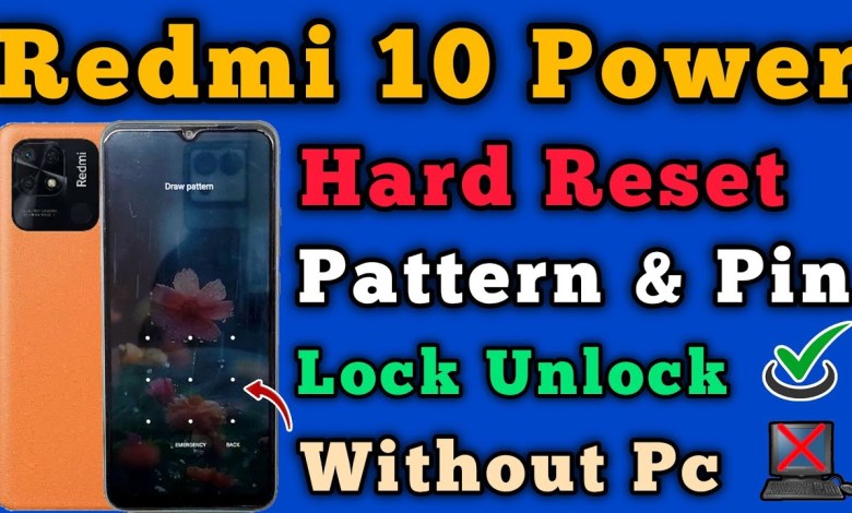Redmi 10 Power || Hard Reset || Pattern Unlock || Redmi 10 Power || Hard Reset || Pattern Unlock ||