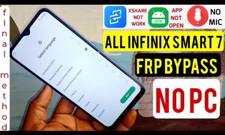 Infinix Smart 7 HD Frp Bypass Android 12 & 13/ INFINIX Infinix Smart 7 HD Frp Bypass Android 12 & 13/ INFINIX