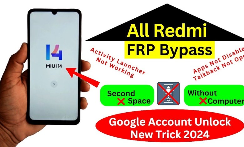 All Redmi MIUI 14 FRP Bypass Activity Launcher Not Open All Redmi MIUI 14 FRP Bypass Activity Launcher Not Open