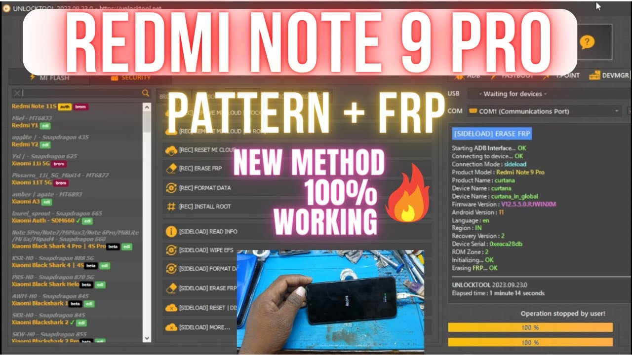 REDMI NOTE 9 PRO PATTERN+FRP | MI ACCOUNT REMOVED | REDMI NOTE 9 PRO PATTERN+FRP | MI ACCOUNT REMOVED |