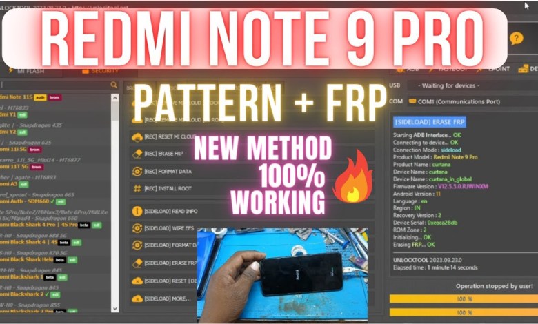 REDMI NOTE 9 PRO PATTERN+FRP | MI ACCOUNT REMOVED | REDMI NOTE 9 PRO PATTERN+FRP | MI ACCOUNT REMOVED |