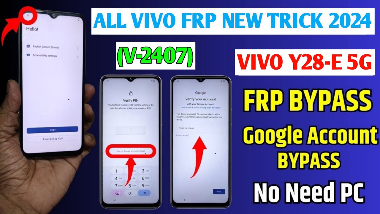 How to Bypass Vivo Y28e 5G FRP Without a Computer? Explore Vivo (V2407) y28e’s Method How to Bypass Vivo Y28e 5G FRP Without a Computer? Explore Vivo (V2407) y28e’s Method