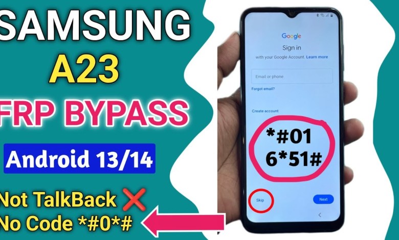 Unlock Samsung A23 in 2024: How to Bypass FRP on Android 13-14 without a PC Unlock Samsung A23 in 2024: How to Bypass FRP on Android 13-14 without a PC