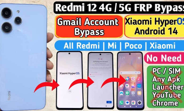 REDMI 12 HyperOs FRP Bypass | Android 14 | Xiaomi REDMI 12 HyperOs FRP Bypass | Android 14 | Xiaomi