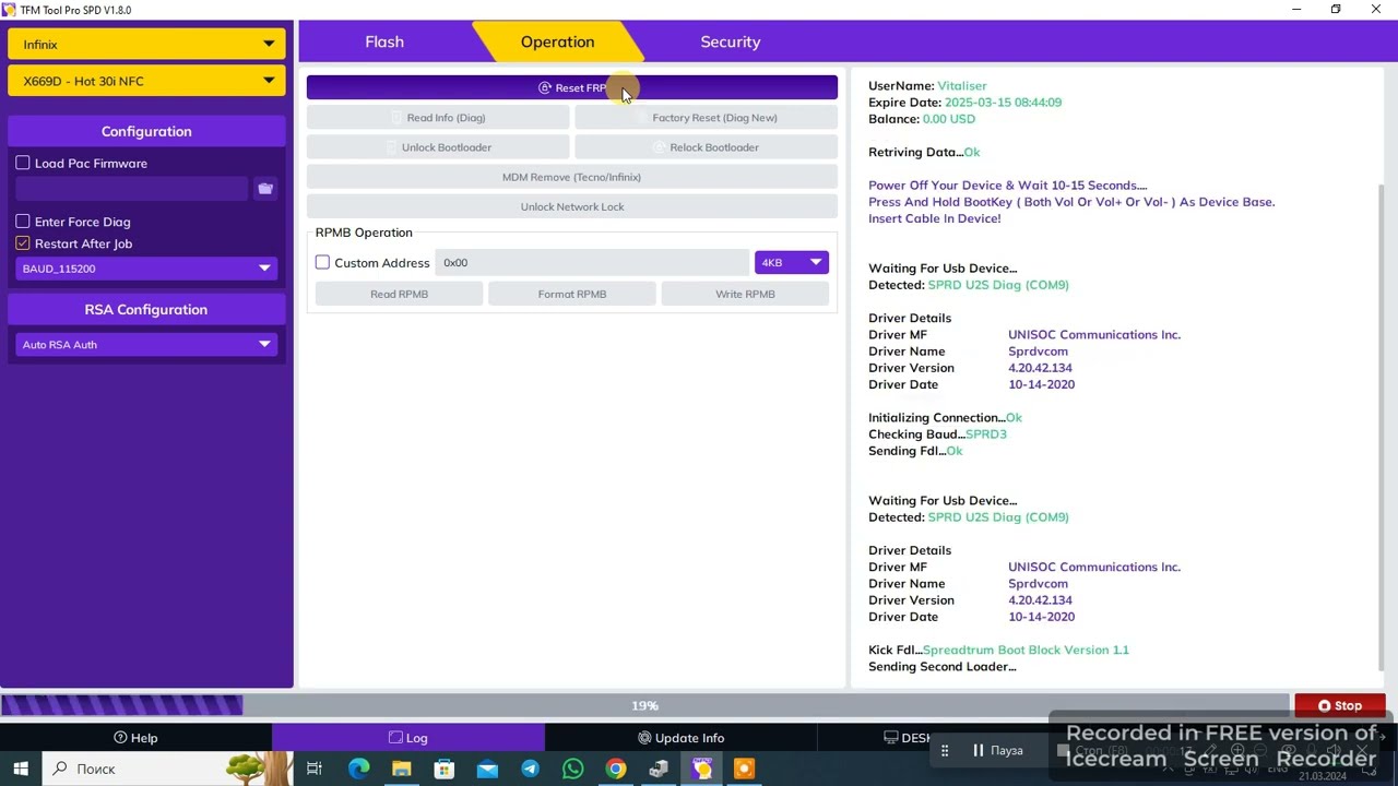 FRP Bupass Infinix Hot 30i NFC X669D TFM Tool Pro FRP Bupass Infinix Hot 30i NFC X669D TFM Tool Pro