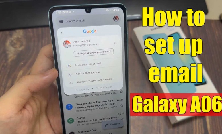 How to set up email on Samsung Galaxy A06 | easy How to set up email on Samsung Galaxy A06 | easy
