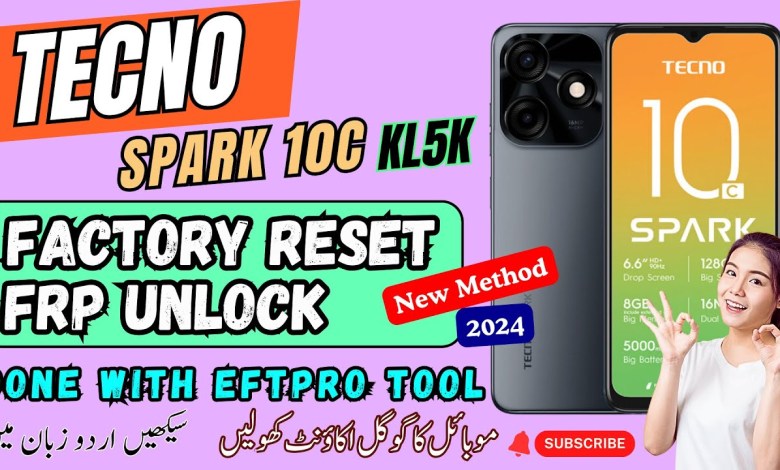 Tecno Spark 10C ( KL5K ) FRP Unlock and Factory Reset Tecno Spark 10C ( KL5K ) FRP Unlock and Factory Reset