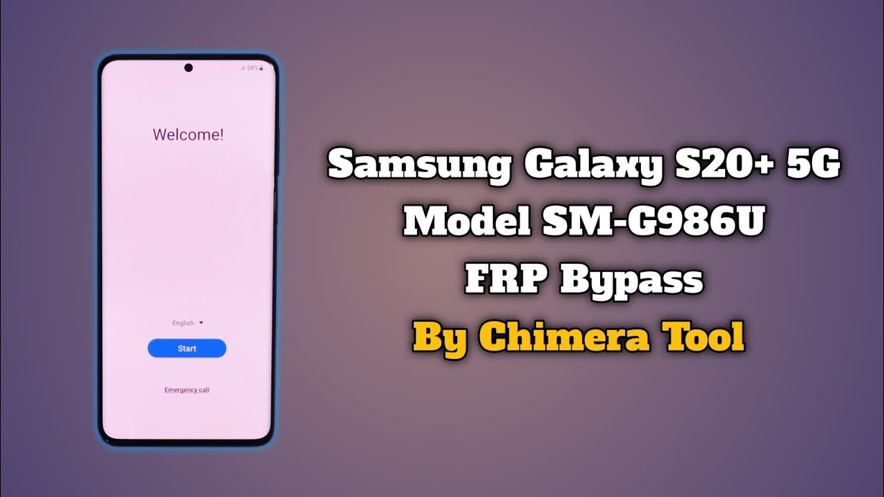Samsung Galaxy S20+ 5G FRP Bypass By Chimera Tool Samsung Galaxy S20+ 5G FRP Bypass By Chimera Tool