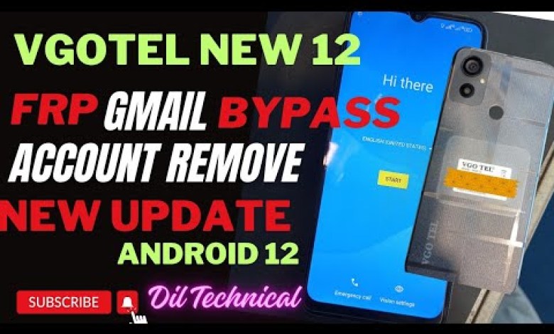 VgoTel New 12 Frp bypass Android 12 New update security VgoTel New 12 Frp bypass Android 12 New update security