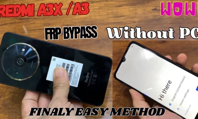 Unlocking the Secrets: Bypass FRP on Redmi A3X / A3 Without a PC! Unlocking the Secrets: Bypass FRP on Redmi A3X / A3 Without a PC!