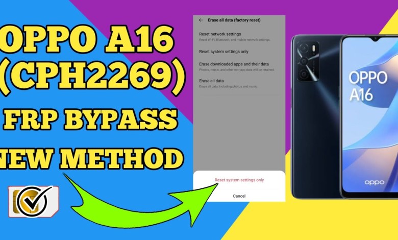 OPPO A16(CPH2269) FRP BYPASS NO NEED PC OPPO A16(CPH2269) FRP BYPASS NO NEED PC