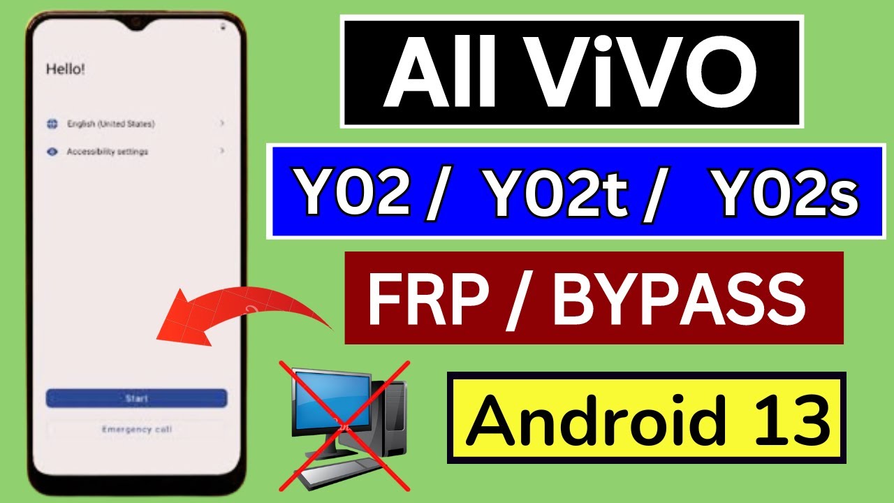 All ViVO Y02t/Y02/Y02s/ Frp Bypass Android 13 Without All ViVO Y02t/Y02/Y02s/ Frp Bypass Android 13 Without
