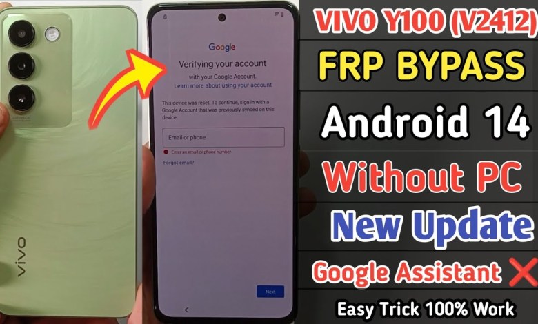 Vivo Y100 2024 FRP Bypass Android 14 | Vivo Y100 Vivo Y100 2024 FRP Bypass Android 14 | Vivo Y100