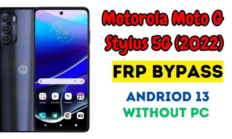 Motorola Moto G Stylus 5G (2022) Frp Bypass Andriod 13 Motorola Moto G Stylus 5G (2022) Frp Bypass Andriod 13