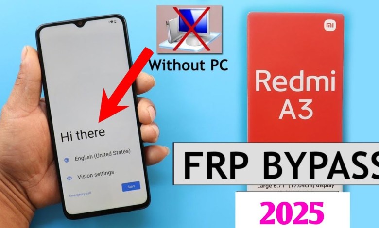 Discover how to bypass Google account FRP on the Redmi A3 Discover how to bypass Google account FRP on the Redmi A3