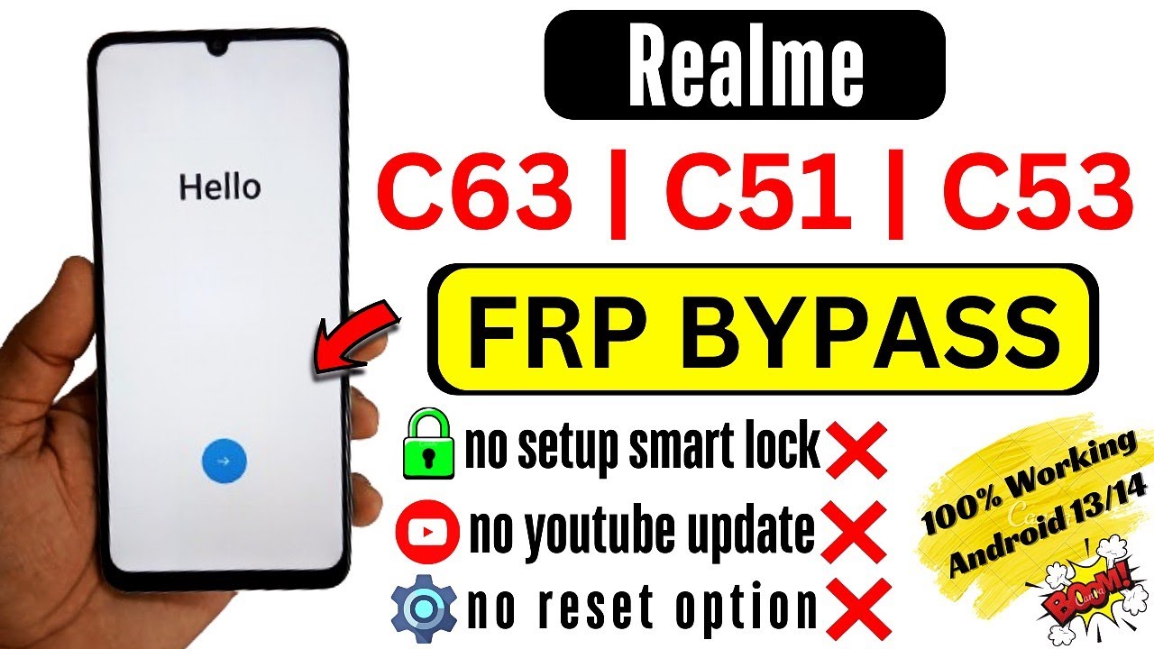 Realme C63 / C51 / C53 FRP Bypass 2 Method For Bypass | Realme C63 / C51 / C53 FRP Bypass 2 Method For Bypass |