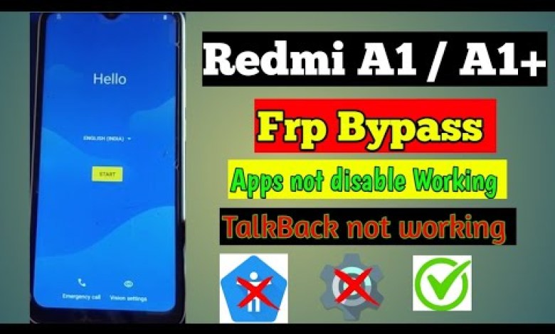 Redmi A1, A1+ Frp Bypass Without PC | Apps Not Opening Redmi A1, A1+ Frp Bypass Without PC | Apps Not Opening