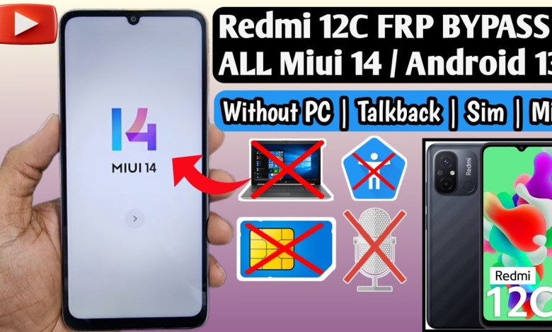 Redmi 12C FRP Bypass | All Miui 13/14 | Android 12/13 | Redmi 12C FRP Bypass | All Miui 13/14 | Android 12/13 |