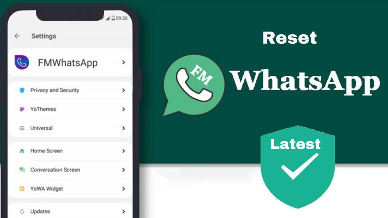 Reset FM WhatsApp Back to Default Settings Latest Reset FM WhatsApp Back to Default Settings Latest