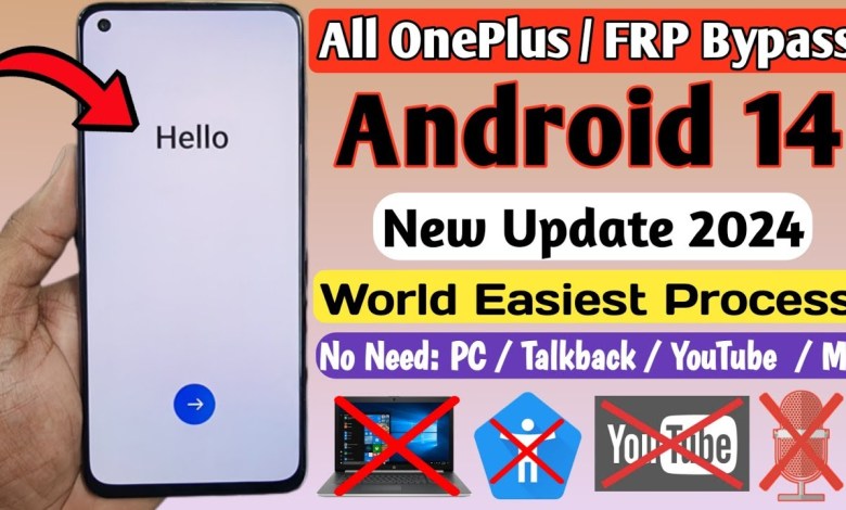 OnePlus FRP Bypass Android 14 | All OnePlus Android 13 OnePlus FRP Bypass Android 14 | All OnePlus Android 13