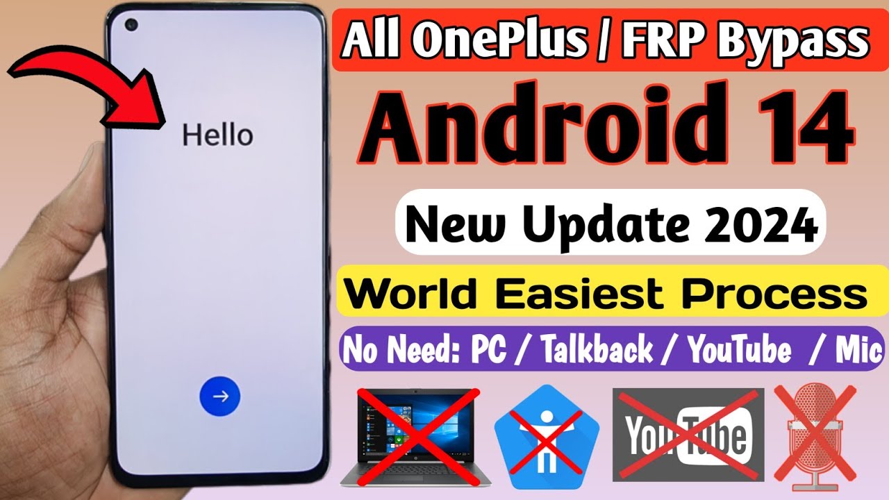 OnePlus FRP Bypass Android 14 | All OnePlus Android 13 OnePlus FRP Bypass Android 14 | All OnePlus Android 13