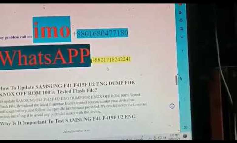 SAMSUNG F41 F415F U2 ENG DUMP FOR KNOX OFF ROM 100% SAMSUNG F41 F415F U2 ENG DUMP FOR KNOX OFF ROM 100%