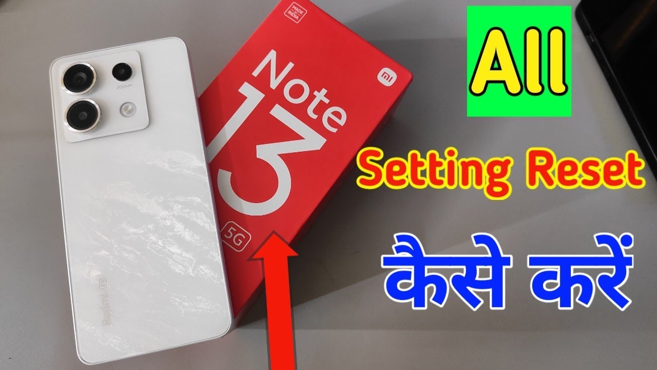 How to reset settings in Redmi note 13 pro 5g/Redmi How to reset settings in Redmi note 13 pro 5g/Redmi