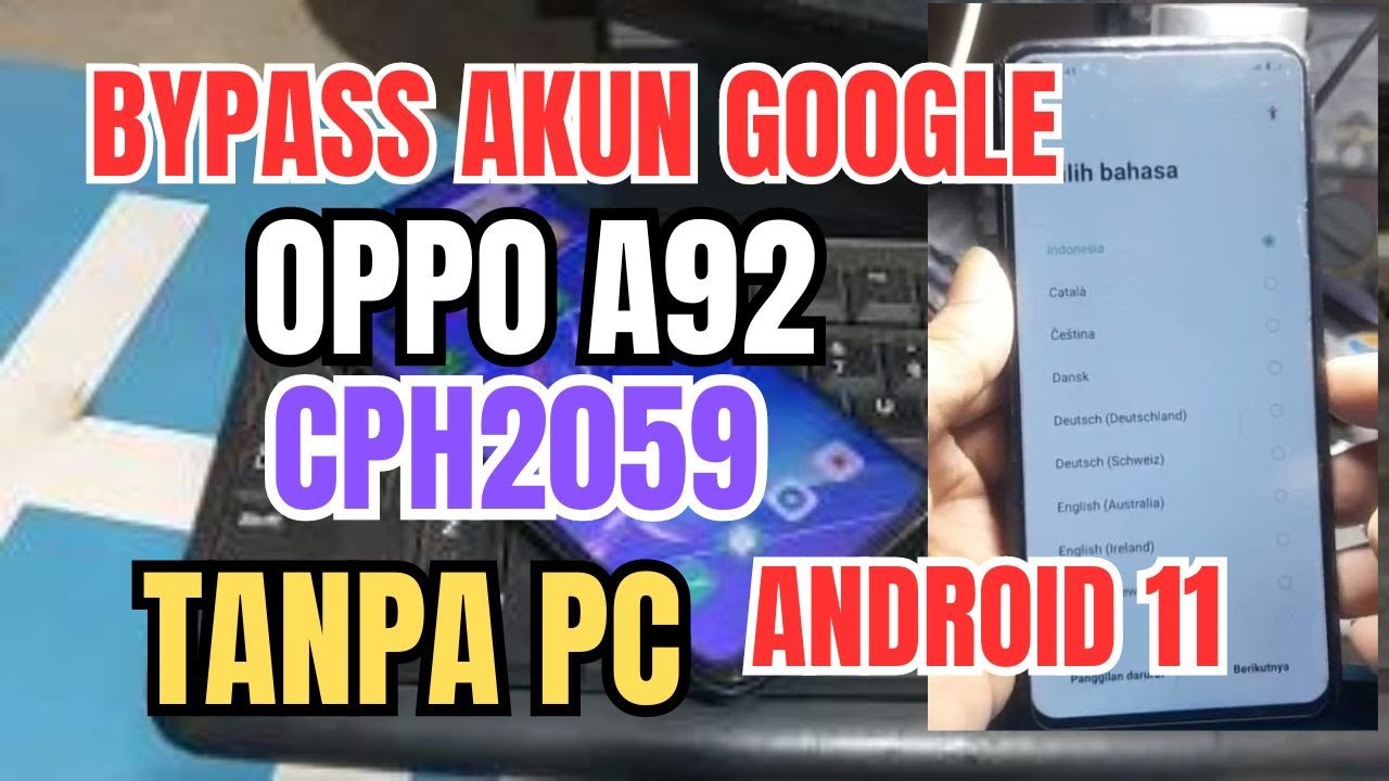 How to Bypass Forgotten Google Account Oppo A92 CPH2059 Android How to Bypass Forgotten Google Account Oppo A92 CPH2059 Android