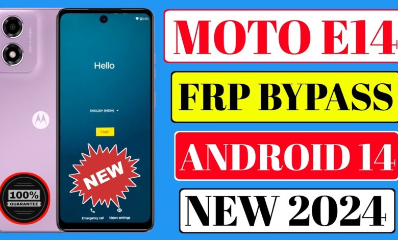 Bypass FRP on Motorola E14 running Android 14 | How to remove Google account from Moto E14 Bypass FRP on Motorola E14 running Android 14 | How to remove Google account from Moto E14