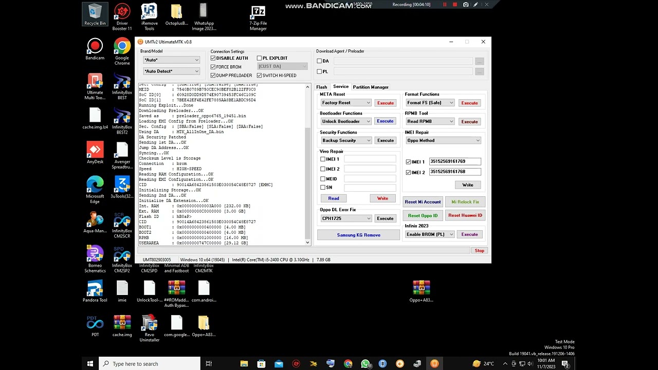 Oppo A12 A11k imie repair umt Oppo A12 A11k imie repair umt