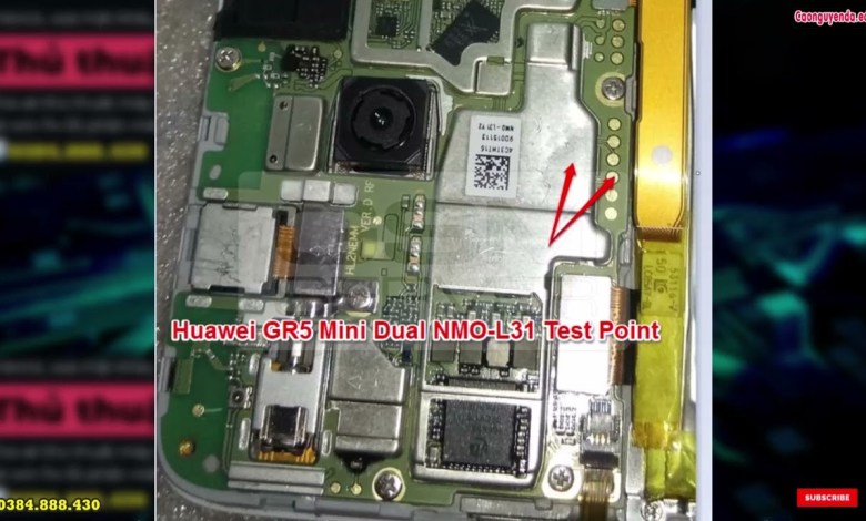 Huawei GR5 Mini Dual NMO-L31 Test Point Huawei GR5 Mini Dual NMO-L31 Test Point