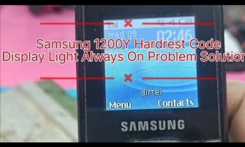Samsung E1200Y Display Light Always On Problem Solution Samsung E1200Y Display Light Always On Problem Solution