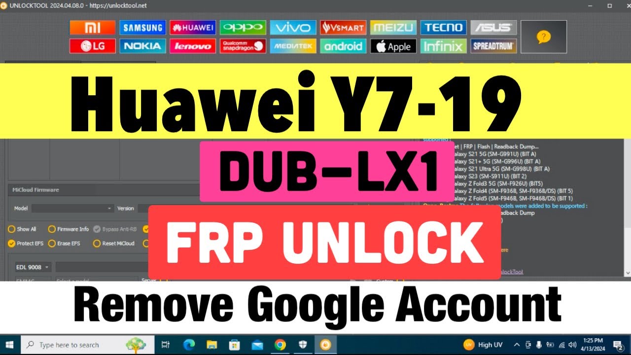 By Unlock Tool.Huawei Y7 Prime 2019 DUB LX1 FRP By Unlock Tool.Huawei Y7 Prime 2019 DUB LX1 FRP