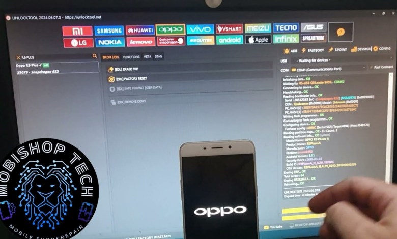 OPPO R9 plus Hard Reset /Frp bypass Unlock Tools OPPO R9 plus Hard Reset /Frp bypass Unlock Tools