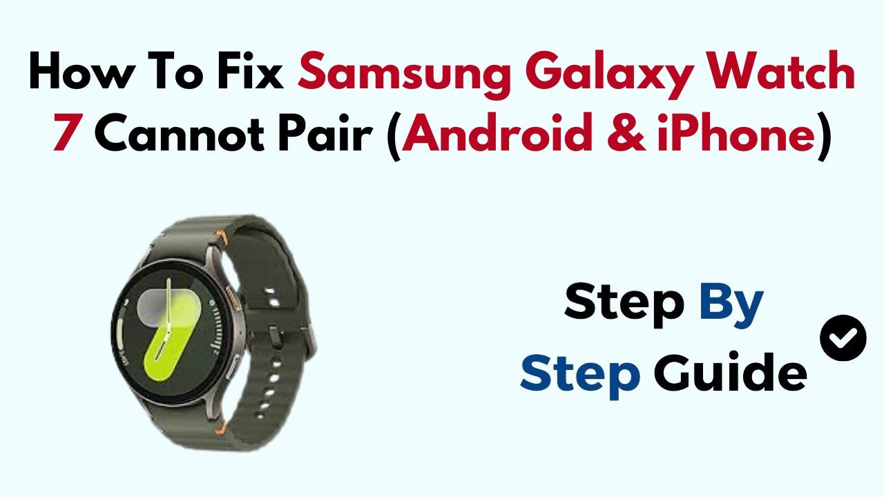 Curious about how to fix the pairing issue on your Samsung Galaxy Watch 7 with Android? Curious about how to fix the pairing issue on your Samsung Galaxy Watch 7 with Android?
