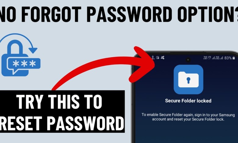Forgot Secure Folder Password on Samsung | Reset Forgot Secure Folder Password on Samsung | Reset