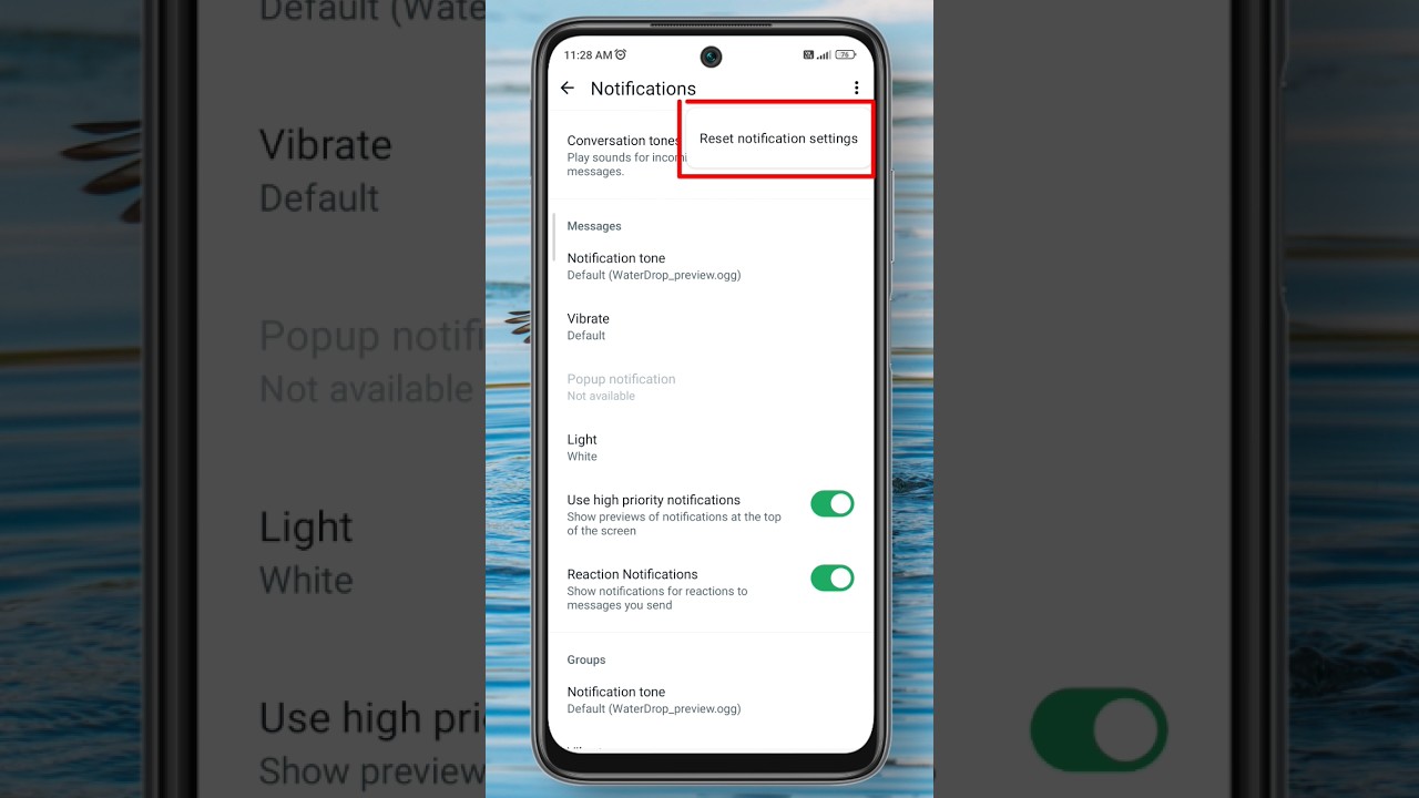 Reset WhatsApp Notification Settings #shorts Reset WhatsApp Notification Settings #shorts