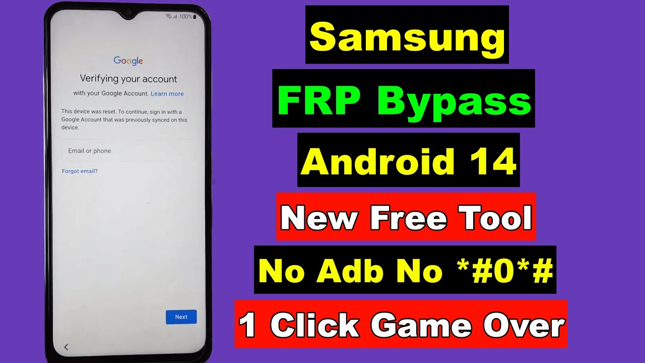 Samsung Android 14 FRP Bypass | Samsung FRP/Google Samsung Android 14 FRP Bypass | Samsung FRP/Google