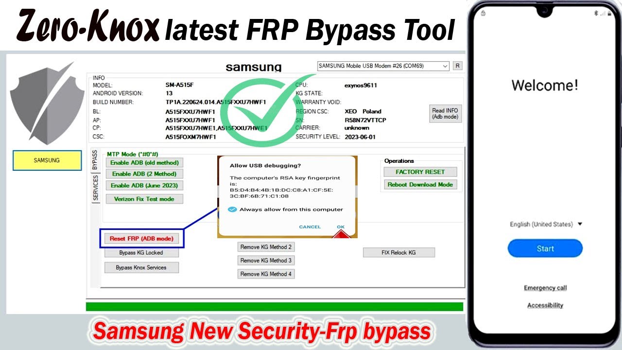 Knox Samsung FRP Bypass Tool 2024 – Finally-No *#0*# Knox Samsung FRP Bypass Tool 2024 – Finally-No *#0*#