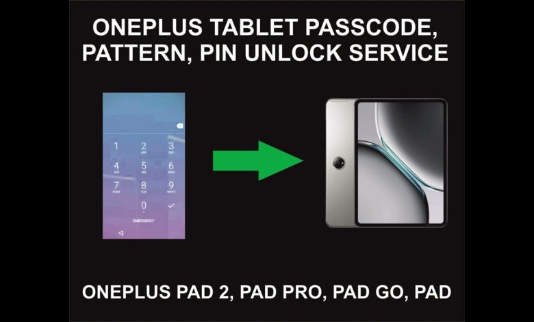 OnePlus Tablet Passcode, Pattern, PIN Unlock Service, OnePlus Tablet Passcode, Pattern, PIN Unlock Service,