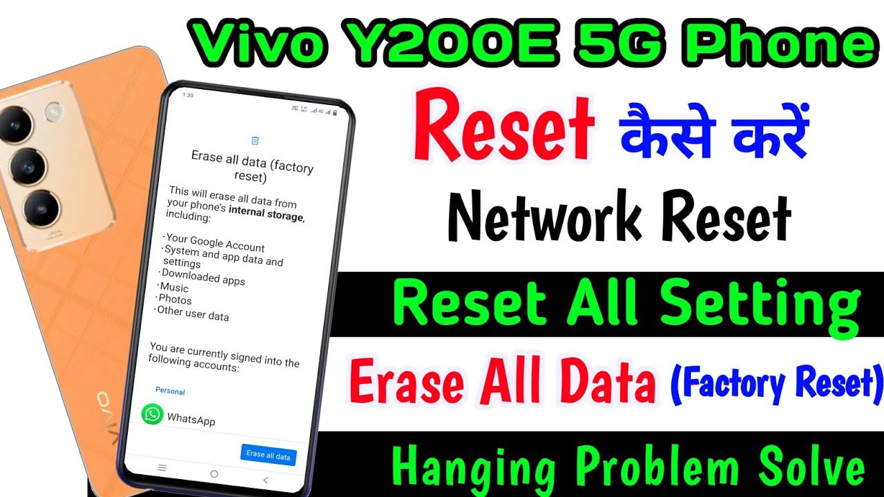 Vivo Y200E Phone Reset Setting ll How To Reset All Vivo Y200E Phone Reset Setting ll How To Reset All