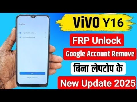 How to Bypass Frp on Vivo Y16 Without a PC Running Android 12 How to Bypass Frp on Vivo Y16 Without a PC Running Android 12