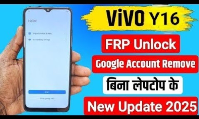 How to Bypass Frp on Vivo Y16 Without a PC Running Android 12 How to Bypass Frp on Vivo Y16 Without a PC Running Android 12