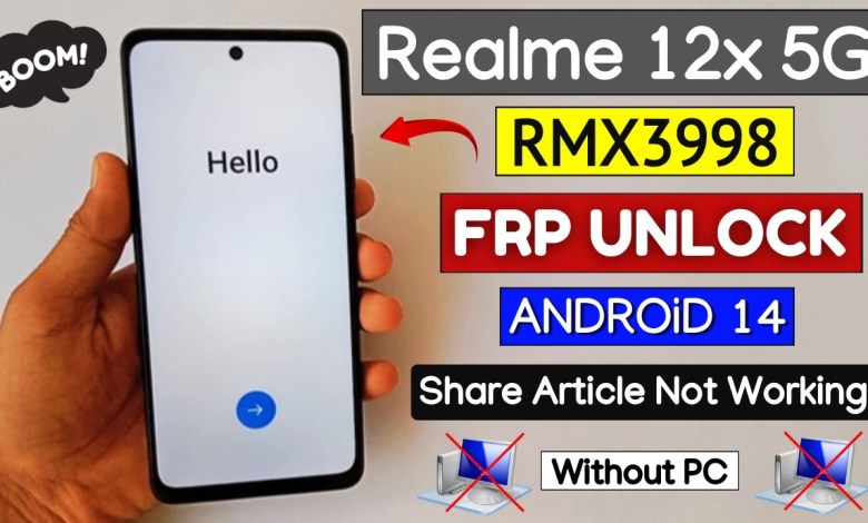 Unlock Google Account Lock on Realme 12X 5G: Discover the Frp Bypass Method Unlock Google Account Lock on Realme 12X 5G: Discover the Frp Bypass Method