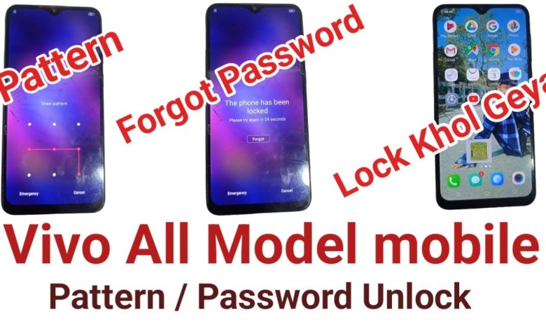 Vivo All Model Pattern /Password Unlock without Data Vivo All Model Pattern /Password Unlock without Data