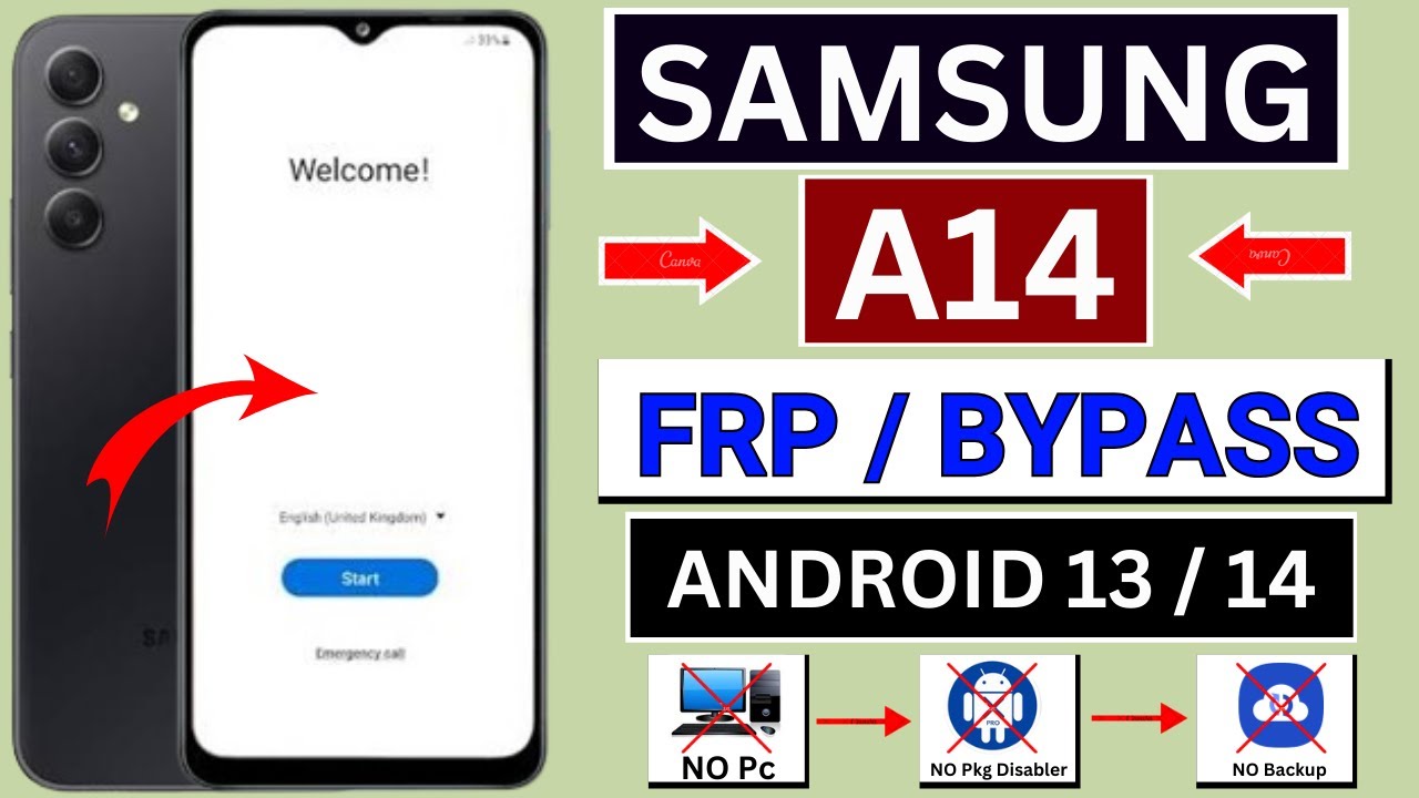 Samsung Galaxy A14 FRP Bypass | WIthout Pc Google Samsung Galaxy A14 FRP Bypass | WIthout Pc Google