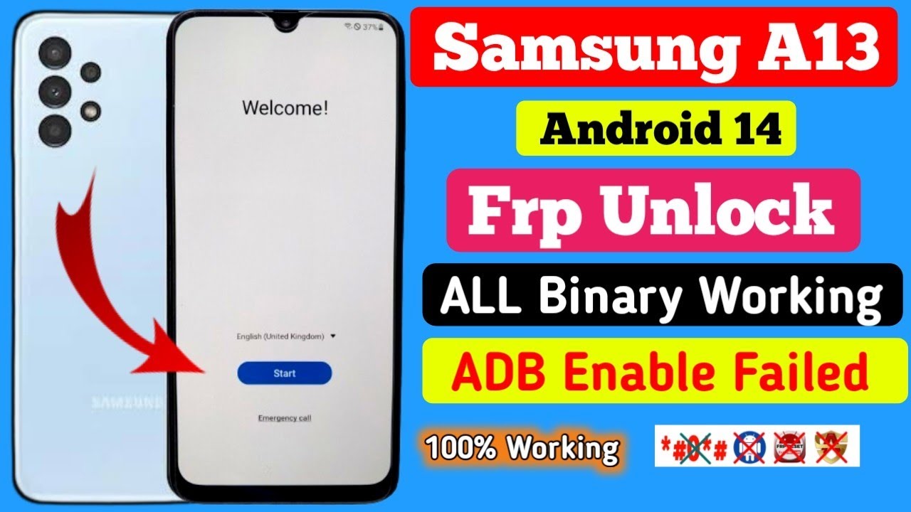 Samsung A13 FRP Bypass Android 14 | New Method Samsung A13 FRP Bypass Android 14 | New Method
