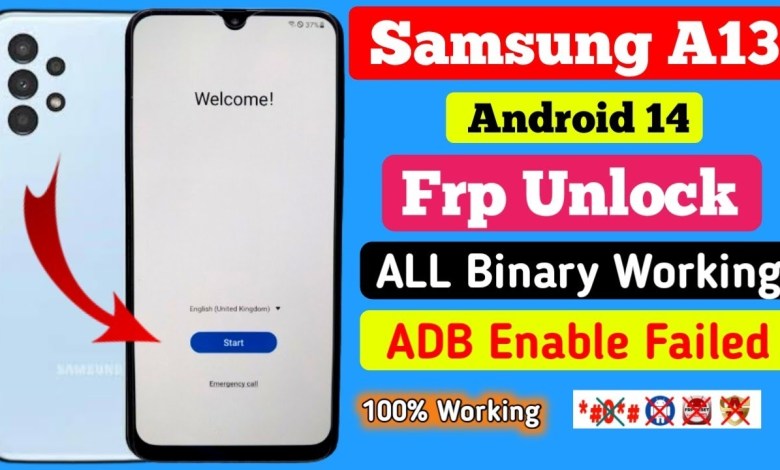 Samsung A13 FRP Bypass Android 14 | New Method Samsung A13 FRP Bypass Android 14 | New Method
